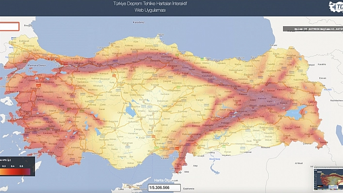 Adrese göre deprem haritası