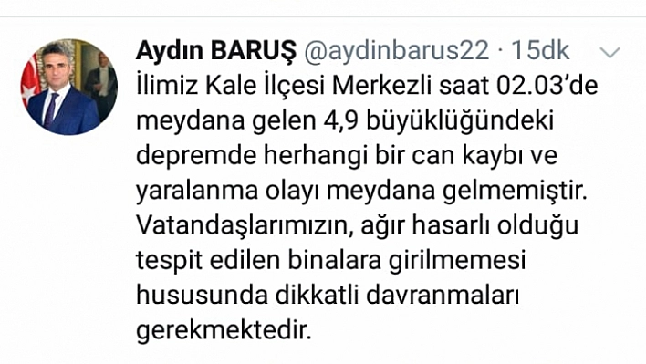 Ağır Hasarlı Binalara girmeyin