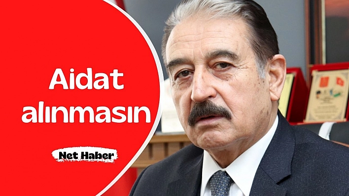 Aidat alınmasın