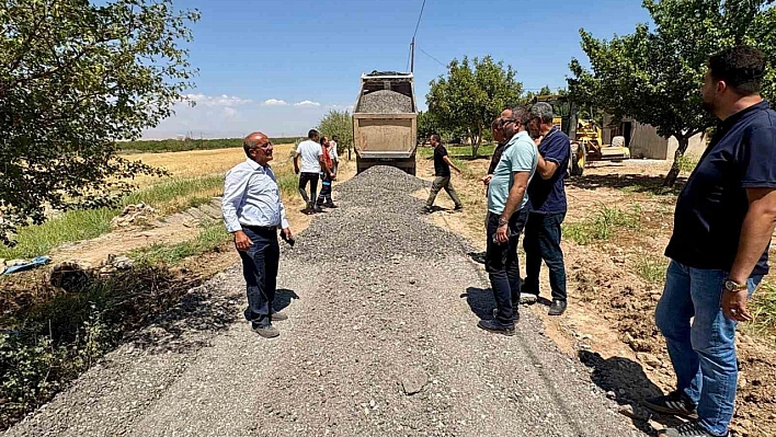 Malatya'da 4 mahalleyi birbirine bağlayan güzergahta çalışmalar sürüyor
