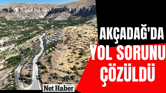 Akçadağ'da yol sorunu çözüldü