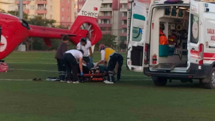 Darende'de Kalp Krizi Geçiren Hasta Ambulans Helikopterle Kurtarıldı