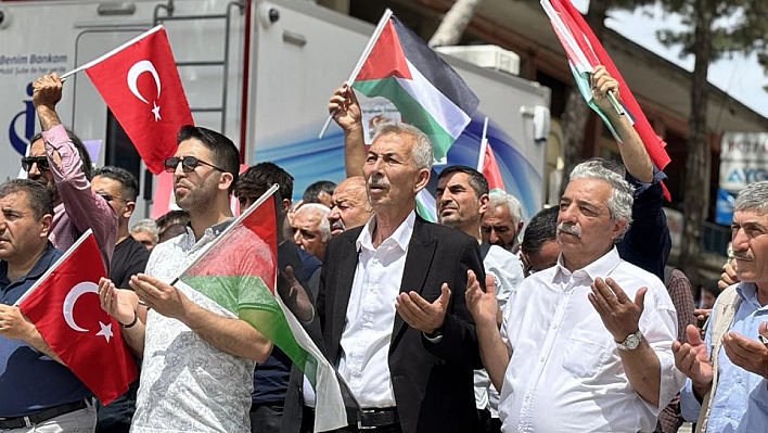 Arapgir'den Gazze'ye vefa: Gıyabi cenaze namazı ve sessiz yürüyüş düzenlendi