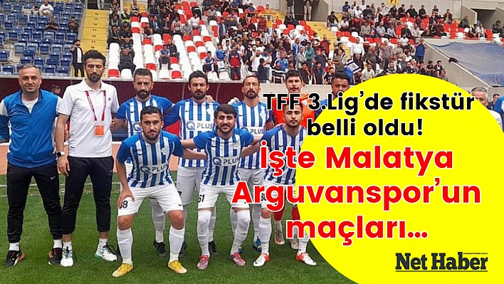 Arguvanspor'da fikstür belli oldu