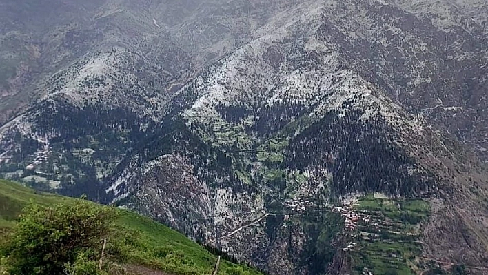 Artvin'de dolu yağışı