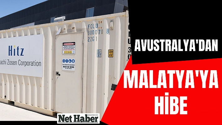 Avustralya'dan Malatya'ya hibe