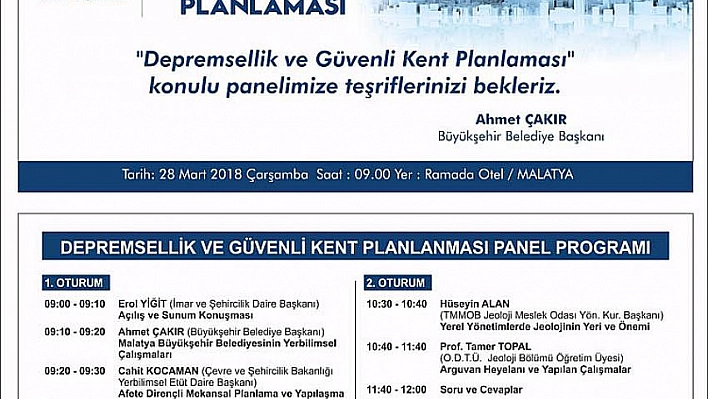 'Depremsellik ve Güvenli Kent Planlaması'