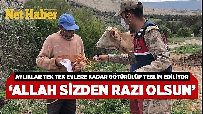 Aylıklar tek tek evlere kadar götürülüp teslim ediliyor