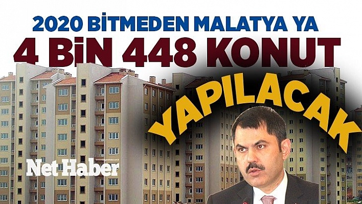 Bakan Kurum: '2020 bitmeden Elazığ'da 20 bin 417, Malatya'da 4 bin 448 konutu bitireceğiz'