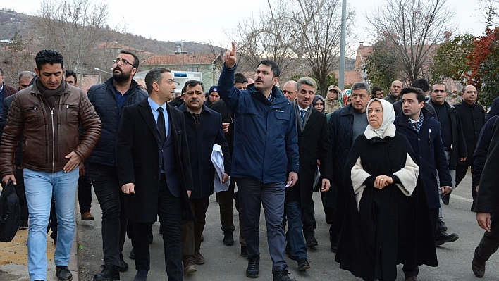 Bakan Kurum'dan Elazığ'a teşekkür