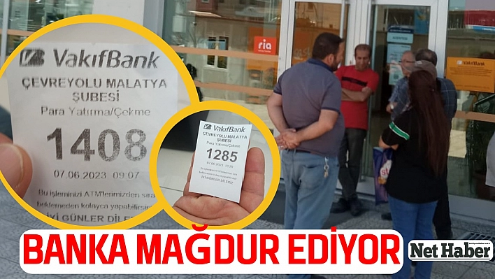 Banka mağdur ediyor