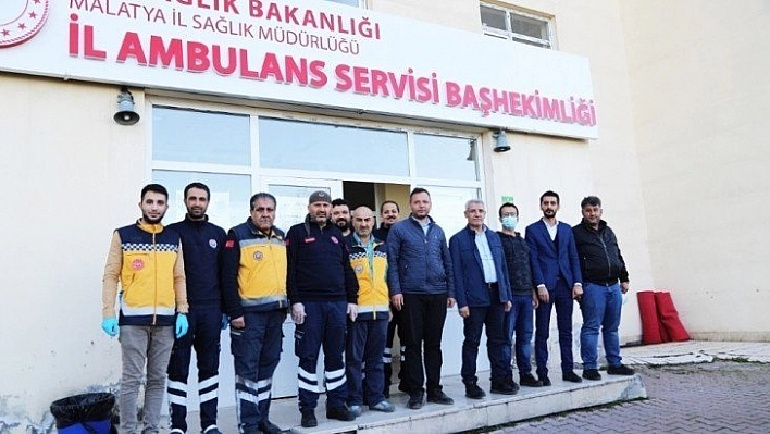 Başkan Güder'den sağlık çalışanlarına moral ziyareti