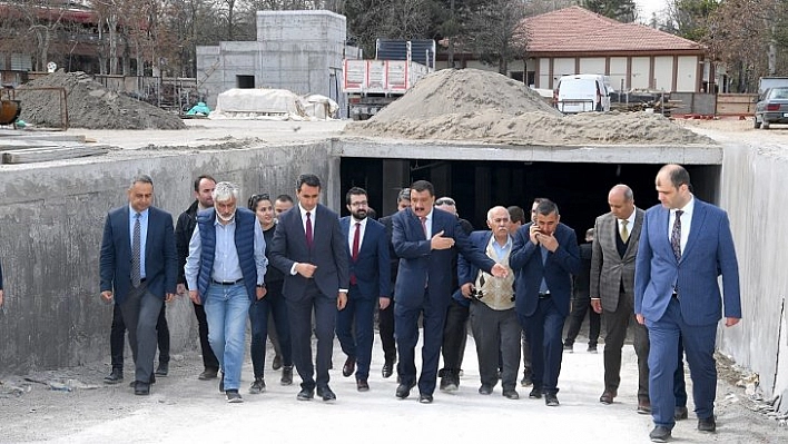 Gürkan otopark alanını inceledi