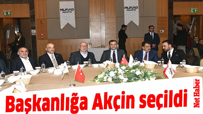 Başkanlığa Akçin seçildi