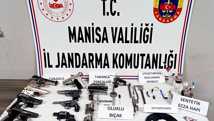 Baskında 8 adet ruhsatsız tabanca ele geçirildi