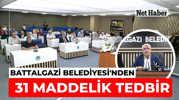 Battalgazi Belediyesi'nden 31 maddelik tedbir