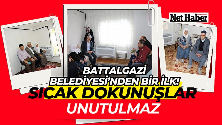 Battalgazi Belediyesi'nden bir ilk! Sıcak dokunuşlar unutulmaz