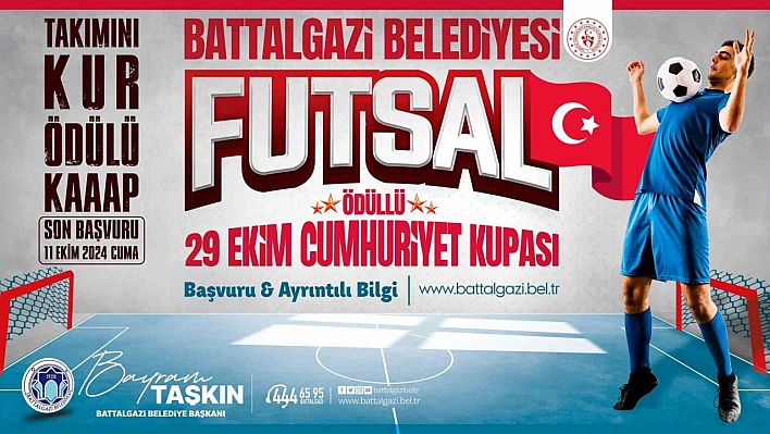 Battalgazi'de Cumhuriyet Coşkusu Futsal Turnuvası ile Yaşanacak!