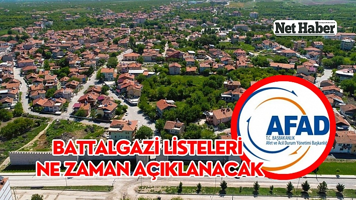 Battalgazi listeleri ne zaman açıklanacak