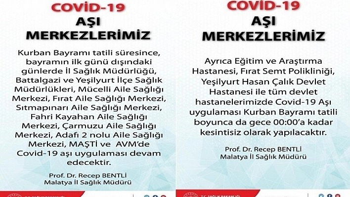 Aşılama devam edecek