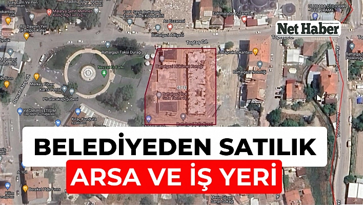 Belediyeden satılık arsa ve iş yeri