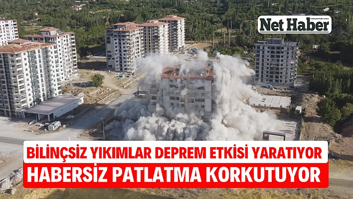 Malatya'da habersiz patlamalar korkutuyor