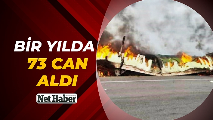 Bir yılda 73 can aldı