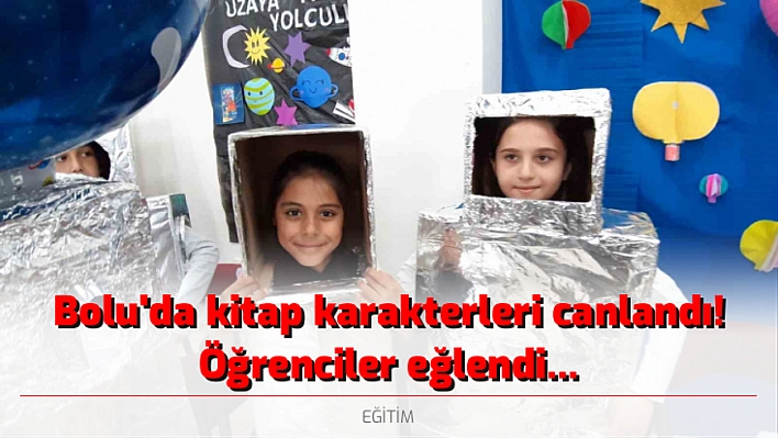 Bolu'da kitap karakterleri canlandı! Öğrenciler eğlendi...