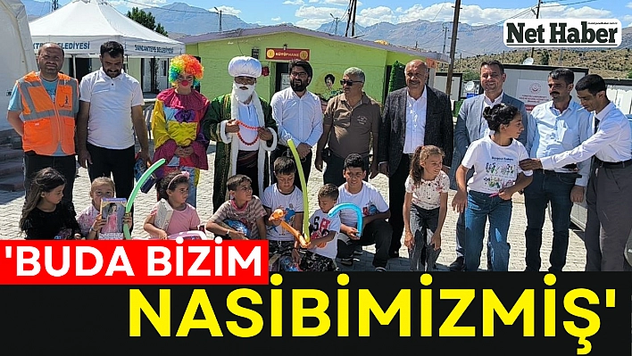 'Buda bizim nasibimizmiş'