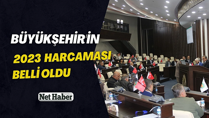 Büyükşehir'in 2023 harcaması belli oldu