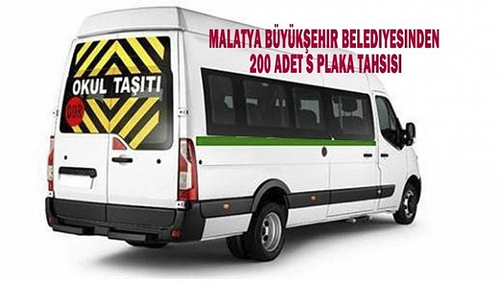 Büyükşehir'den 200 adet S plaka