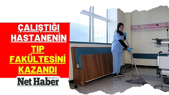 Çalıştığı hastanenin tıp fakültesini kazandı