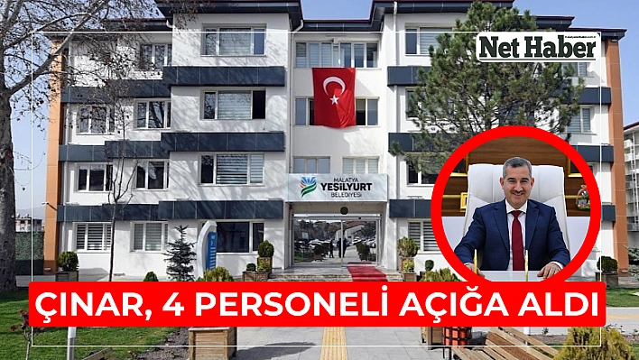 Çınar, 4 personeli açığa aldı