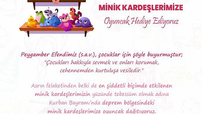 Çocuklara oyuncak dağıtılacak