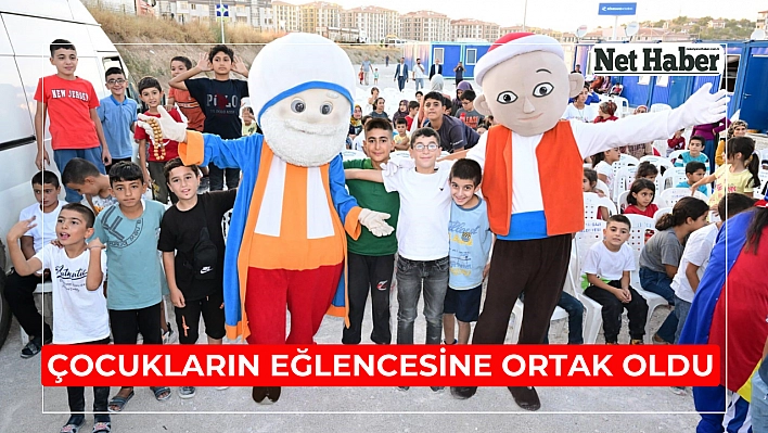 Çocukların eğlencesine ortak oldu