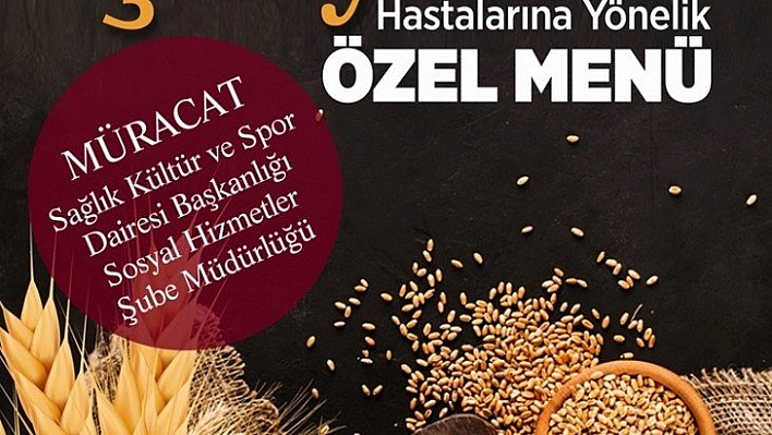 Çölyak hastalarına özel menü