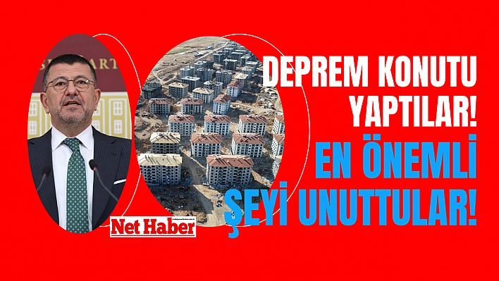 Deprem konutu yaptılar! En önemli şeyi unuttular!