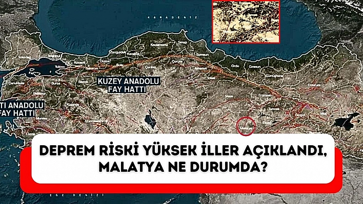 Deprem riski yüksek iller açıklandı, Malatya ne durumda?