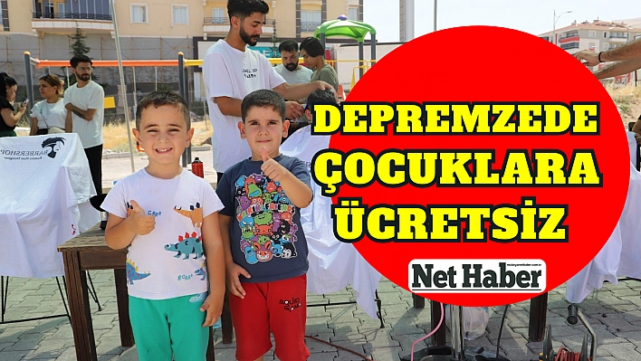 Depremzede çocuklara ücretsiz