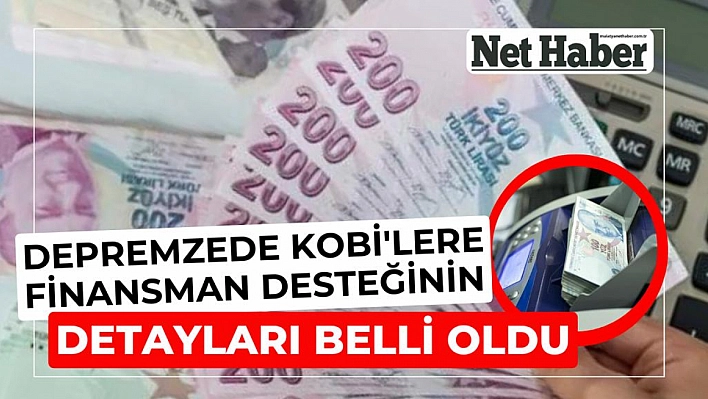 Desteğin detayları belli oldu