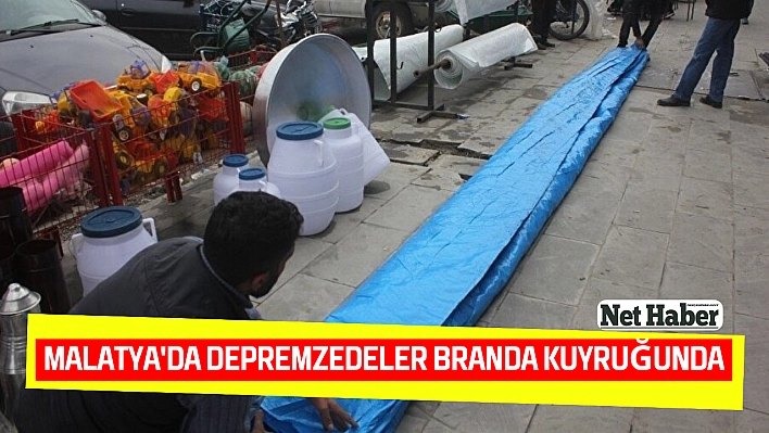 Depremzedeler branda kuyruğunda