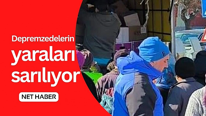 Depremzedelerin yaraları sarılıyor