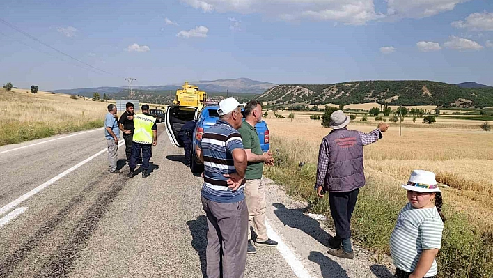 Derbent'te biçerdöver yangını