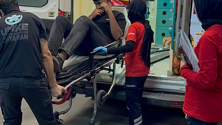 Devrilen motosikletin sürücüsü yaralandı
