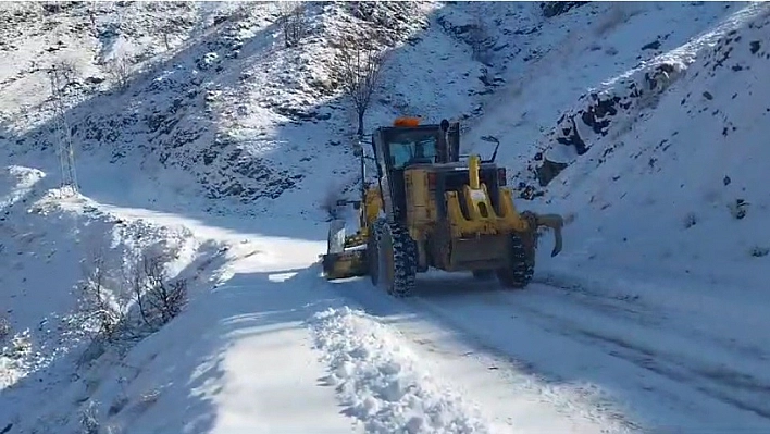 Diyarbakır'da kardan kapanan yollar ulaşıma açıldı