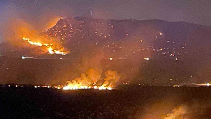 İki ilçede çıkan yangın söndürüldü