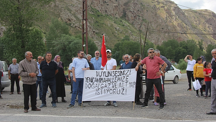 Doğalgazları olmadığı için eylem yaptılar