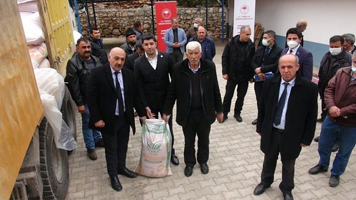 Doğanşehir'de  tohum dağıtılmaya başlandı