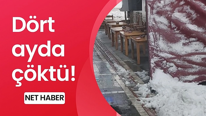 Dört ayda çöktü!