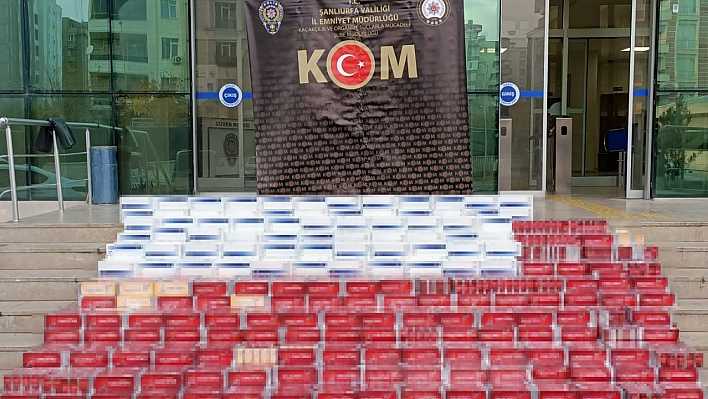 Durdurulan araçtan kaçak sigara çıktı